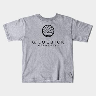 G. Loebick Woodworks Black Kids T-Shirt